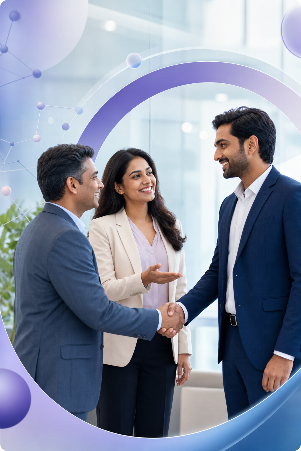 A recruitment partner connecting a talented professional with a hiring leader